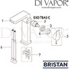 Bristan Exodus Tall Basin Mixer without Waste Spares